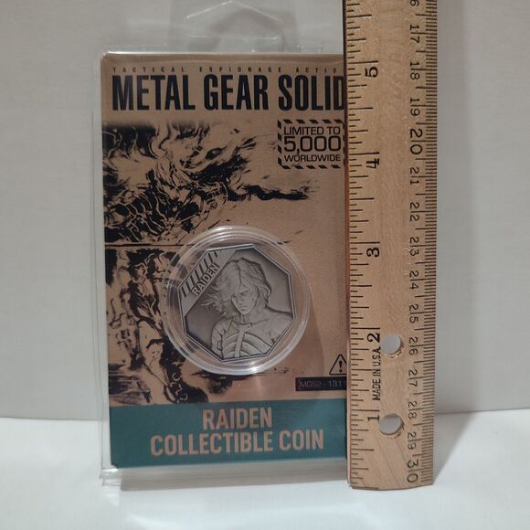 Metal Gear Solid Raiden And Solid Snake Coin Bundle Official Konami Coins Set - Picture 5 of 6